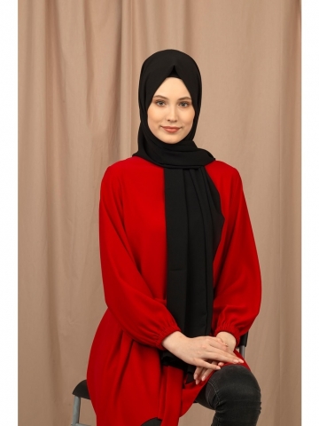 Krep Şal - Siyah - ŞALESS