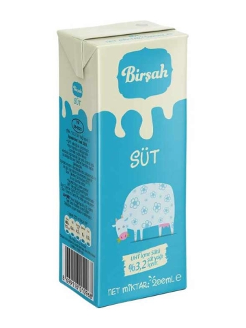 Birşah Süt (%3,2 Yağlı) 200 Ml