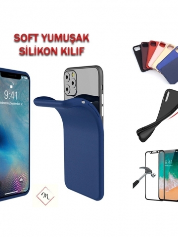 Samsung Galaxy A12 Kılıf Mat Yumuşak Silikon Kapak