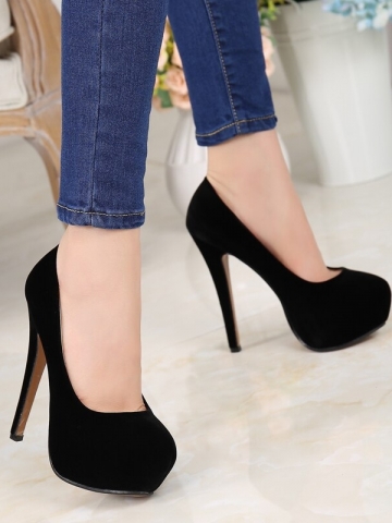 Extreme High Heels Platform Pumps 14cm Sexy Ladies Shoes Party Stiletto Heels 4cm Waterproof Women's Shoes