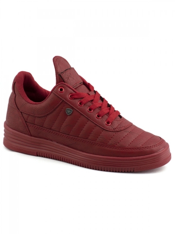 07 Kırmızı Kırmızı Dikişli Taban Unisex Spor Ayakkabı