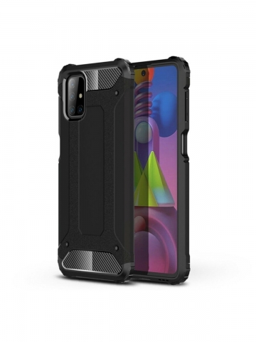 Teleplus Galaxy M51 Kılıf Crash Tank Silikon Siyah