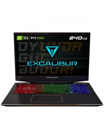 Excalibur G900.1075-bu60x-d Intel 10.nesil I7-10750h 16gb Ram 240gb M2 Ssd 6gb Rtx2060 Dos
