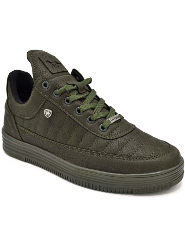 07 Haki Haki Dikişli Taban Unisex Spor Ayakkabı