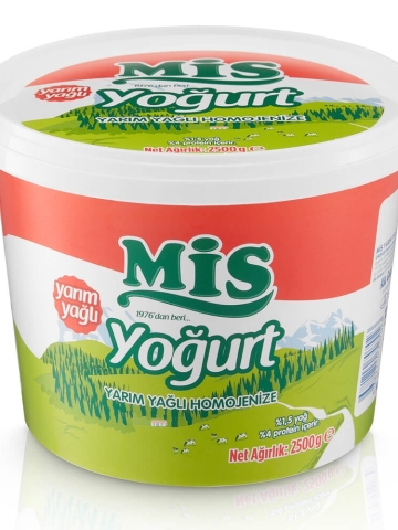 Mis Yoğurt Yarım Yağlı Homojenize 2500 Gr