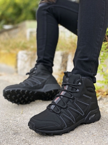 Erkek Siyah Outdoor Trekking Bot