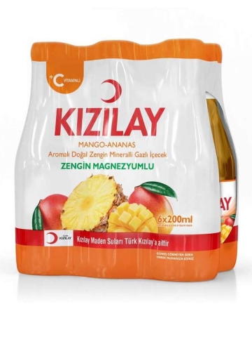 Kızılay Maden Suyu Mango-ananas 6x200 ml