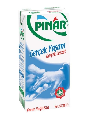 Pınar Süt Yarım Yağlı 500 Ml