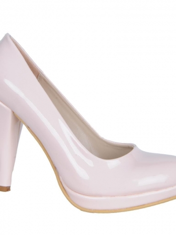 Feyza 3023 Pembe Platform 10Cm Topuk Abiye Gelin Bayan Ayakkabı