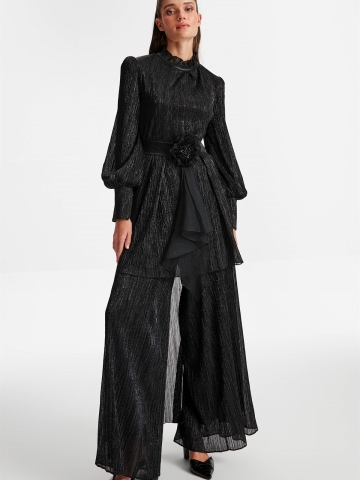 Asimetrik Kesim Takım - Siyah