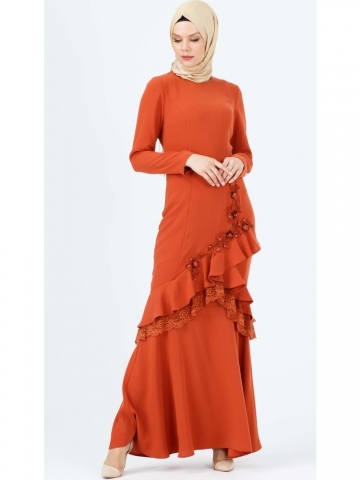 Setrms Dantel Işlemeli Günlük Abiye