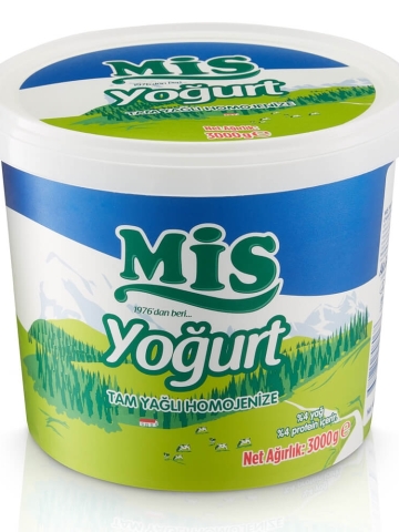 Mis Yoğurt Tam Yağlı Homojenize 3 Kg