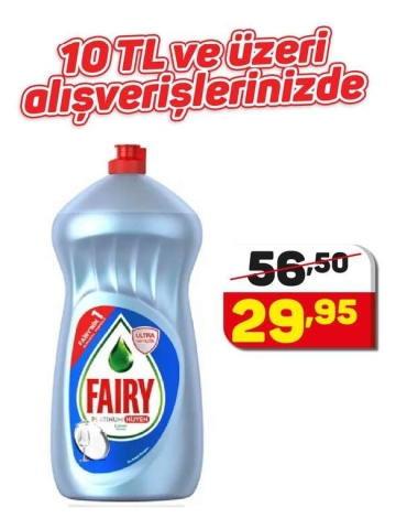 Fairy Platinum Hijyen Bulaşık Deterjanı 1500 Ml