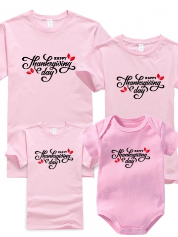 2021 MATCHING FAMILY FASHION COTTON LETTER T SHIRT FOR FATHER, MOTHER, KIDS 1 PIECE T SHIRT BLL108