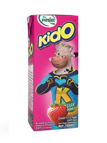 Pınar Kido Çilekli Süt 180 Ml