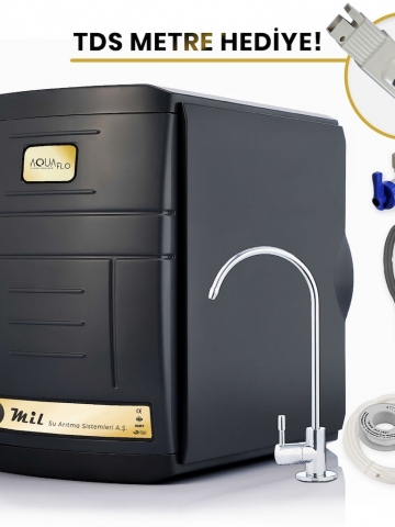 AquaFlo Black 14 Aşamalı 8 Filtreli Su Arıtma Cihazı (SKNP14)