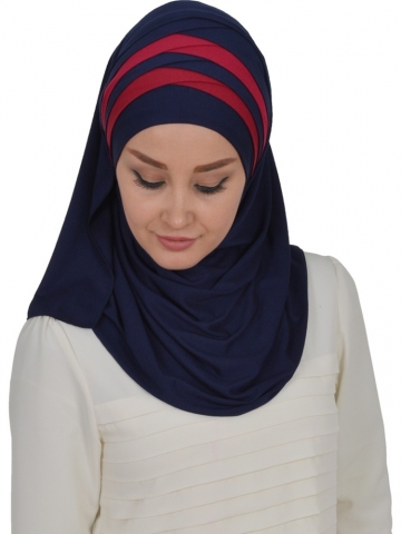 Tesettür ve Moda Çapraz Pratik Şal
