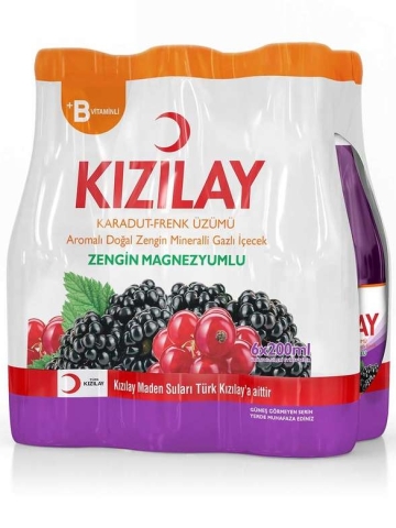 Kızılay Maden Suyu K.dut-frenk Uzumu 6x200 ml