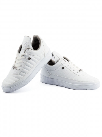 07 Beyaz Beyaz Dikişli Taban Unisex Spor Ayakkabı