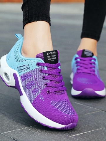 Casual Shoes Women's Shoes Spring 2021 New Breathable Running Shoes Air Cushion Shoes Soft Soled Leisure Shoes