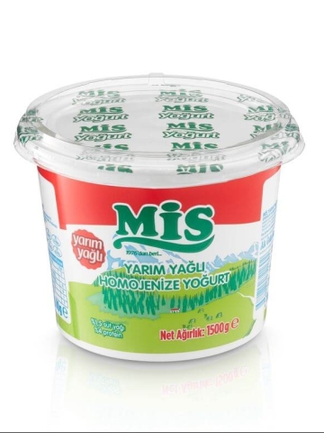 Mis Yoğurt Yarım Yağlı Homojenize 1.5 Kg